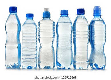 Composition Polycarbonate Plastic Bottles Mineral Water Stock Photo ...