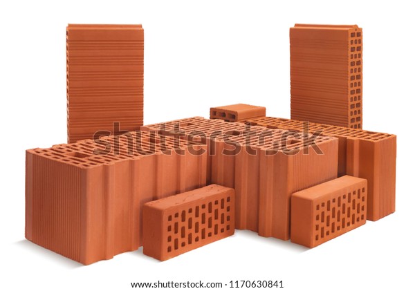 monthly video pair Composition Red Bricks Ceramic Blocks On Stock Photo 1170630841 |  Shutterstock