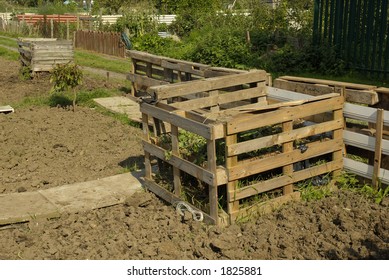 Compost Heap On Allotment, UK.