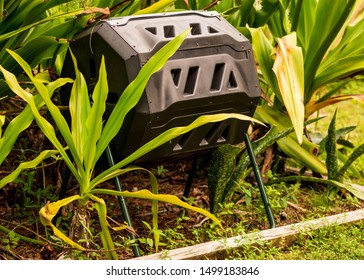 Compost Maker Tumbler In The Garden Outdoors