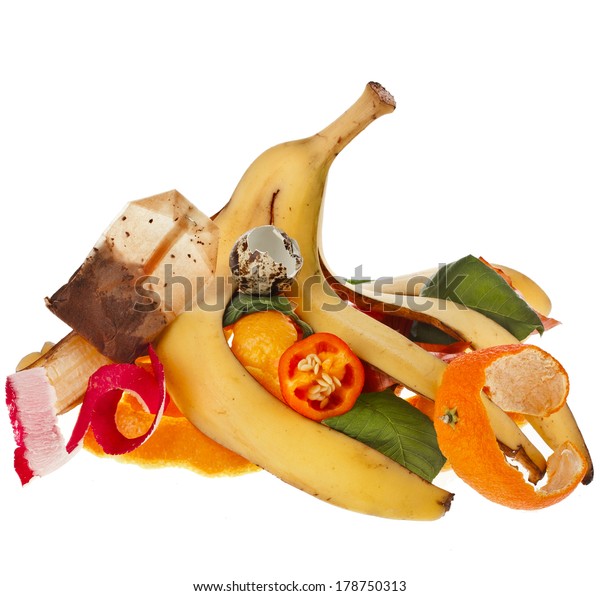 Compost Pile Kitchen Scraps Isolated On Stock Photo Edit Now 178750313