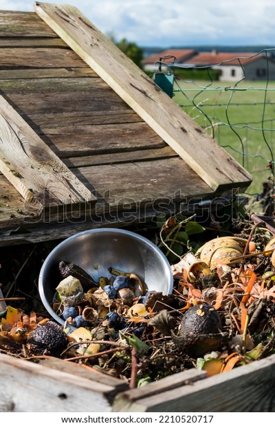 Composting Kitchen Waste Recycling Composter Sorting Stock Photo   Composting Kitchen Waste Recycling Composter 600w 2210520717 