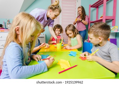 comprehensive development of preschoolers at the art school - Shutterstock ID 1925139962