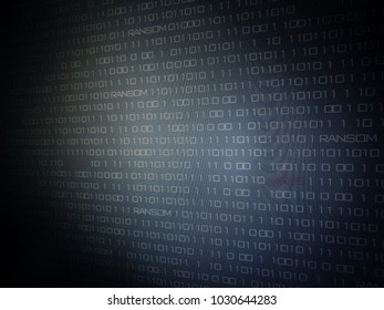 Computer AI intelligence data internet connection concepts. binary code numbers background on computer monitor for computer technology concepts. Private cyberspace business environment