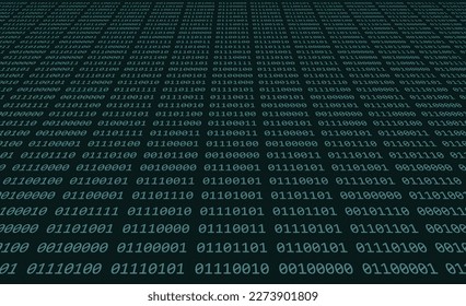 Computer binary code of ones and zeros displayed on a digital screen with grid of green numbers - Powered by Shutterstock - Get 15% off with code: PIKWIZARD15