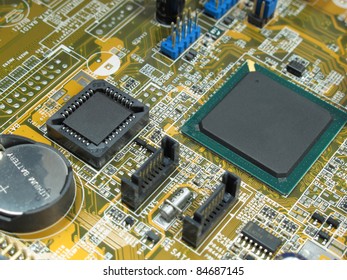 computer board and components - Shutterstock ID 84687145