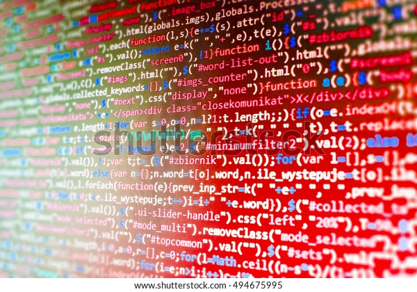 Computer Code Data Mobile App Developer Stock Photo Edit Now