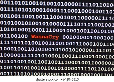 computer code says WannaCry