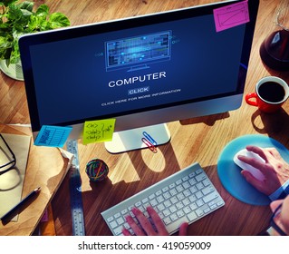 Computer Coding Code Advanced Technology Concept Stock Photo (Edit Now ...