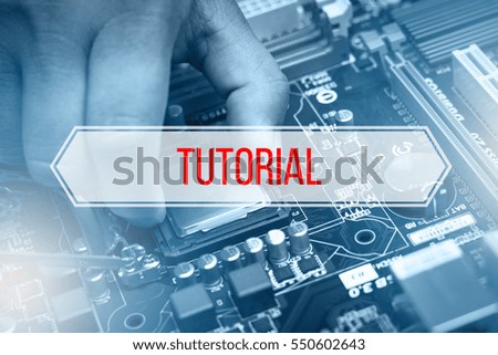 Computer Concept with text TUTORIAL