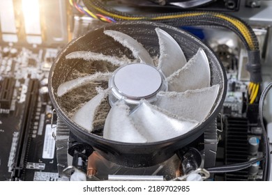 Computer Cooling System Cooler In Dust, Desktop Computer Repair