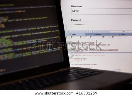 Computer crime concept