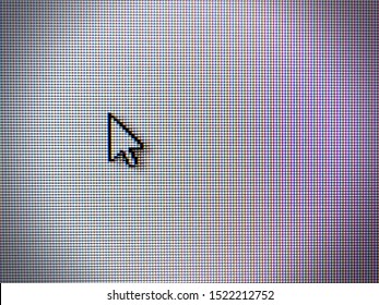 Computer cursor on a pixel screen