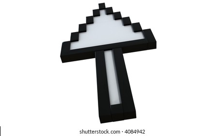 Computer Cursor pointing Up