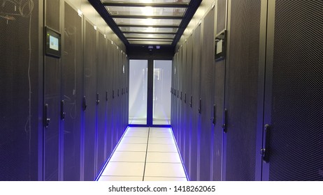 computer data center security room