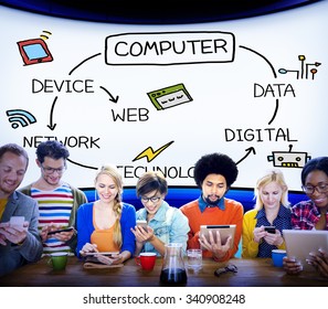 Computer Global Communications Connection Networking Concept