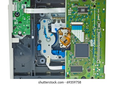 computer hard disk closeup to a circuit board - Shutterstock ID 69359758