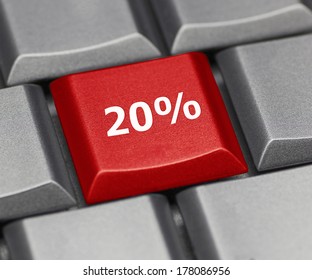 Computer key - 20%