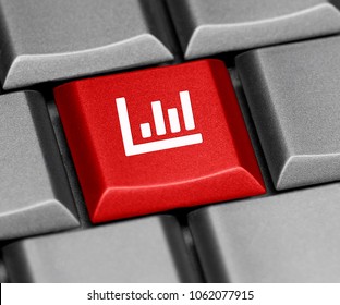 Computer key - bar chart