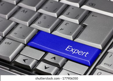 Computer Key blue - Expert