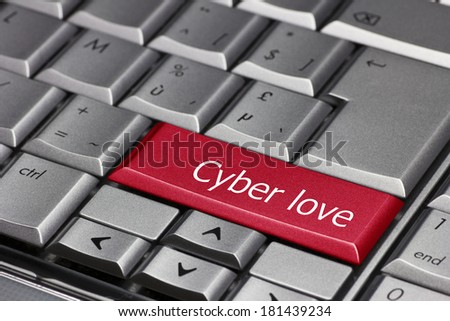 Computer key - Cyber Love