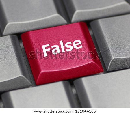 computer key - false