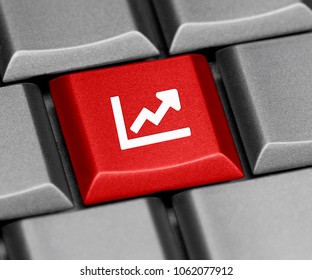 Computer key - line chart