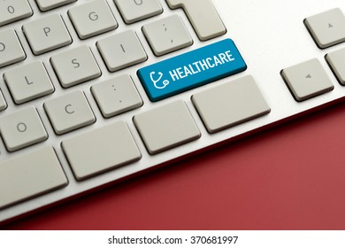 Computer Key Showing The Word HEALTHCARE