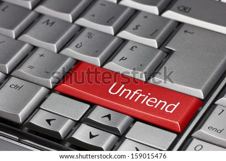 Computer Key - Unfriend
