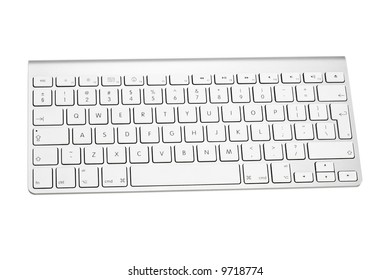 Modern Computer Keyboard Isolated On White Stock Photo 1706596639 ...