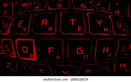 Teclado computadora en la