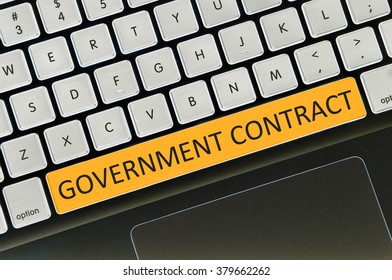 The Computer Keyboard Button Written Word Government Contract .