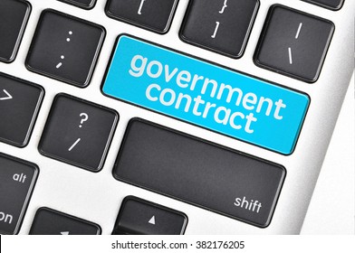 The Computer Keyboard Button Written Word Government Contract .