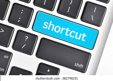 The Computer Keyboard Button Written Word Shortcut