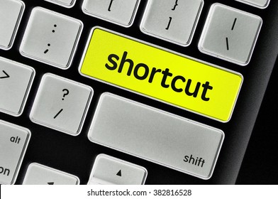 The Computer Keyboard Button Written Word Shortcut