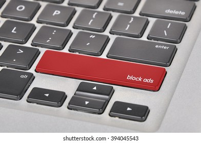 The Computer Keyboard Button Written Word Block Ads