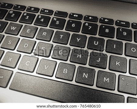 Computer keyboard closeup