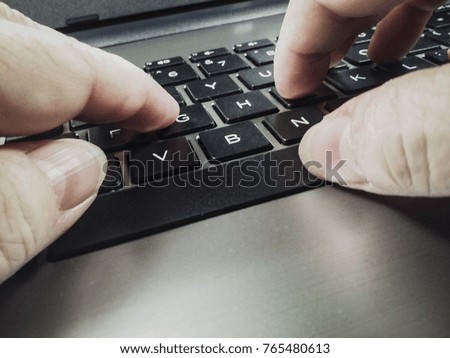 Computer keyboard closeup