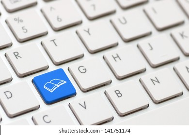 Computer Keyboard e-Learning Concept.