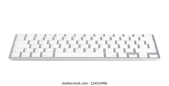 Computer Keyboard. Isolated On White Background