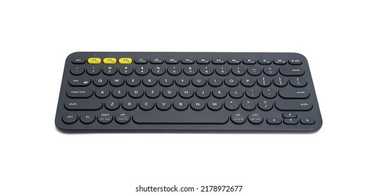 Computer Keyboard Isolated On White Background