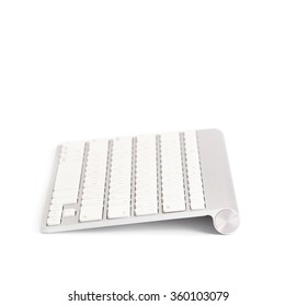 Computer keyboard. Isolated on white background