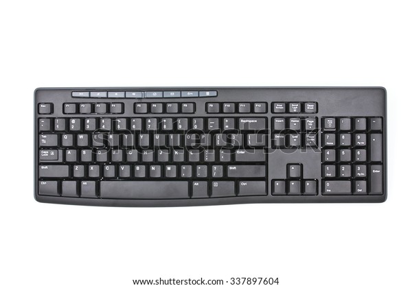 Computer Keyboard Isolated On White Background Stock Photo (Edit Now ...