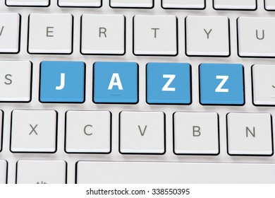 Computer keyboard with jazz 