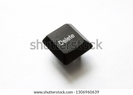 computer keyboard keys. delete
