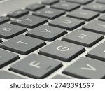 Computer keyboard keys macro shot