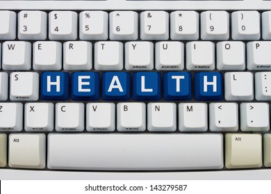 Computer Keyboard Keys With Word Health, Getting Medical Advice Online