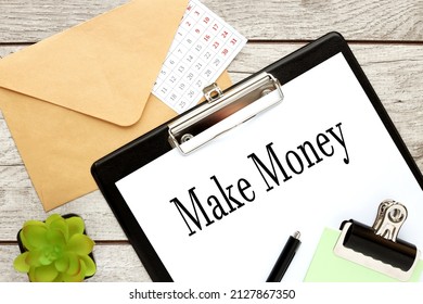 Computer keyboard with keyboard with make money button concept