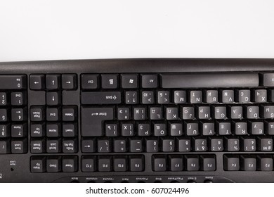 Computer Keyboard Mouse Isolated On White Stock Photo 607024496 ...