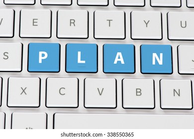Computer keyboard with plan 